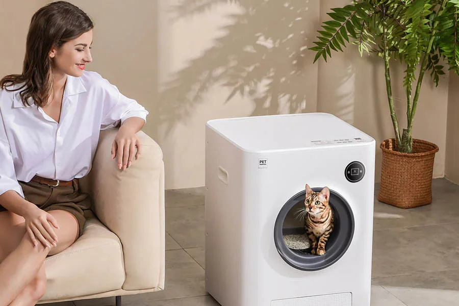 automatic litter box for multiple cats