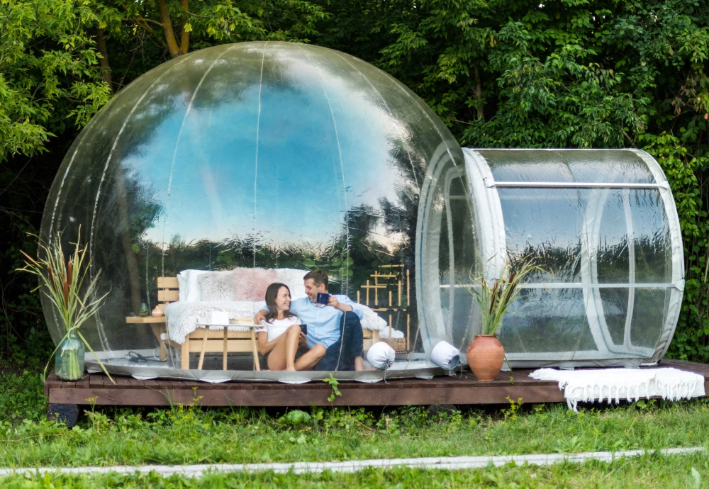 romantic bubble tent